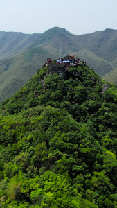 航拍崇山峻岭常州南山森林山体视频