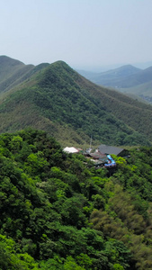 航拍崇山峻岭常州南山森林山体视频