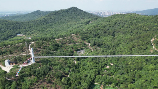 航拍湖北襄阳黄家湾风景区视频