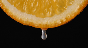 橙汁滴落120p升格视频39秒视频