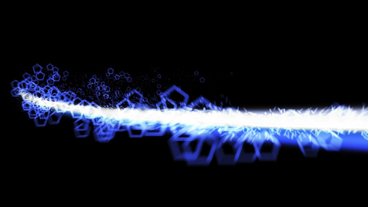 动态粒子光束拖尾透明背景转场视频元素视频