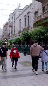 解封的武汉汉街商圈大范围延时视频步行街视频