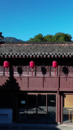 5A浙江衢州廿八都景区古镇民居建筑航拍视频古建筑45秒视频