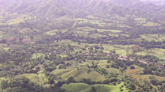 多米尼卡共和国蒙大拿山的全景10视频