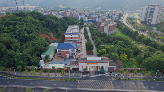 航拍福建华南女子学院视频