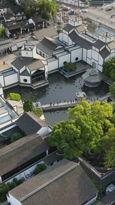 实拍江苏苏州地标苏州博物馆旅游景点视频