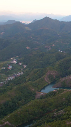 航拍5A景区缙云仙都朱景点芙蓉峡航拍视频国家地质公园49秒视频