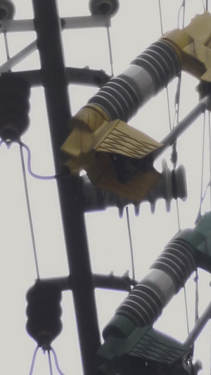 城市电力供应公共服务高压线变压器民生环保能源素材电力素材41秒视频