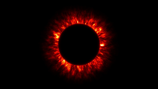 日食日冕4k视频