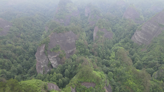 航拍湖南怀化通道万佛山景区视频