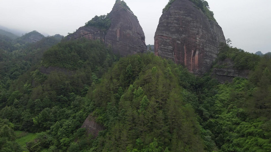 航拍湖南怀化通道万佛山景区视频