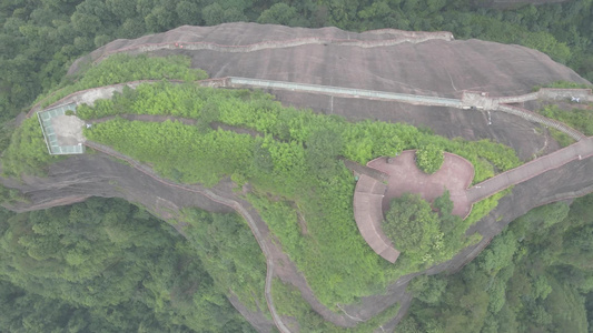 航拍湖南怀化通道万佛山景区视频