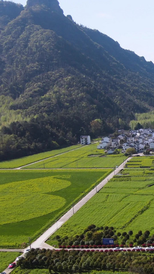 休宁4A级齐云山下横江沿江航拍无人机70秒视频