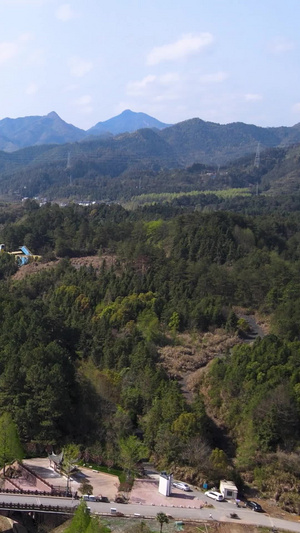 休宁4A级齐云山下横江沿江航拍油菜花70秒视频