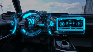 科技万物互联智能汽车后期包装ＡＥ模板15秒视频