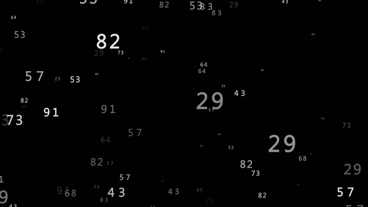 科技数字飞入画面视频