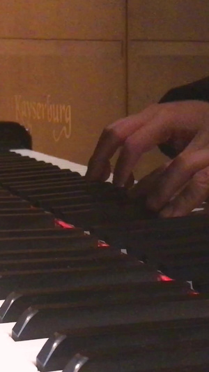 舞台上弹奏钢琴的人艺术表演素材41秒视频