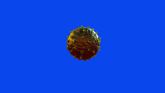 Corona病毒细胞突变对抗蓝色屏幕染色体视频