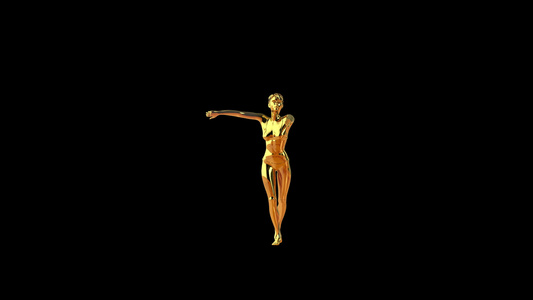 美丽的金色女子萨尔萨舞阿尔法频道视频