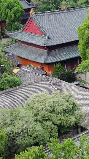 浙江天台县天台山国清寺风光古建筑33秒视频