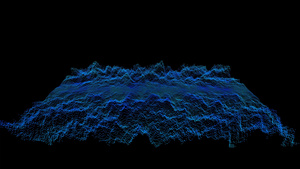 抽象蓝图波形声音音频音乐振荡可视化波技术数字表面21秒视频