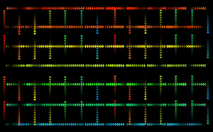 立体声音调抽象数字12秒视频