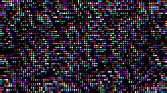 动画抽象红橙黄紫水蓝色光点粒子图案波形振荡可视化波视频