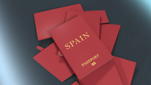 制作西班牙旅行护照10秒视频