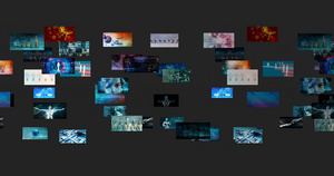 视频墙背景作为数字技术概念10秒视频