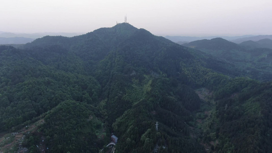 航拍城市房地产住宅小区视频