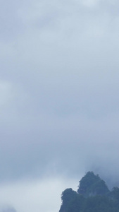 延时摄影城市旅游湖南5A级景区张家界自然风光天空晨雾素材旅游素材视频