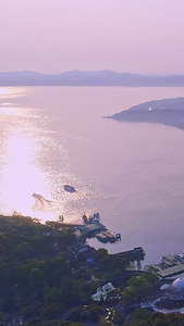 无锡太湖鼋头渚航拍太湖风景区视频