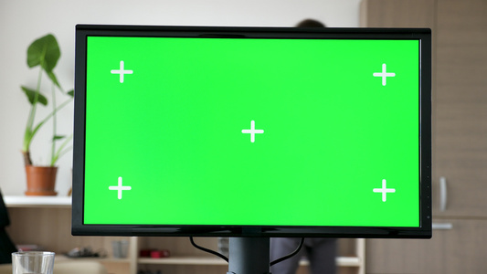 现代个人计算机大屏幕染色体模拟视频