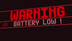 低电池警告屏幕文字系统信息通知动画14秒视频