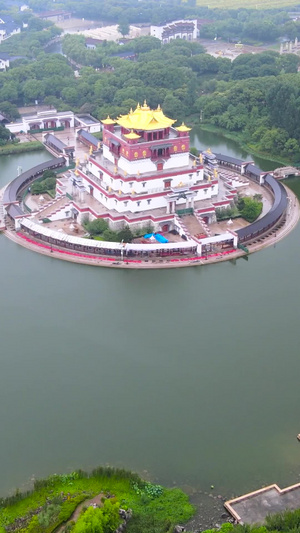 5A风景区灵山大佛藏传佛教五印坛城航拍合集132秒视频