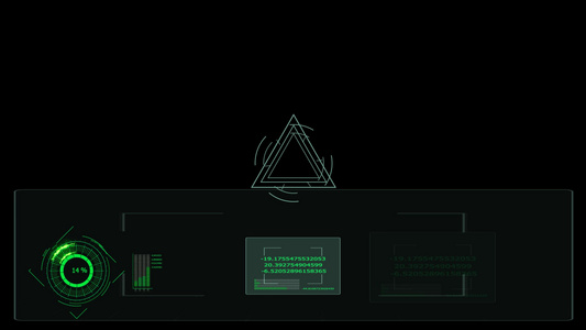 三角形锁三角数字计量仪电能数字条和白桌黑比例黑屏幕视频