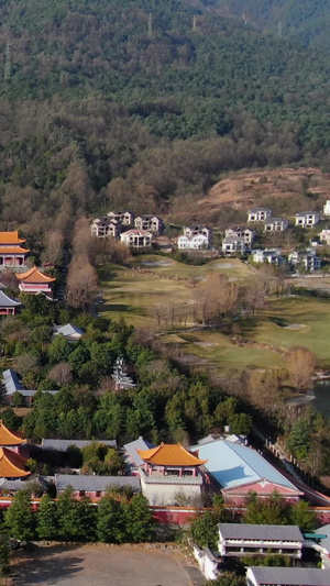 航拍云南大理5A级景点崇圣寺景区视频旅游目的地45秒视频