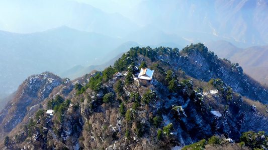 航拍秦岭南五台山视频