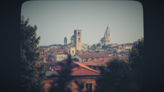 方格马古老城镇的视图视频