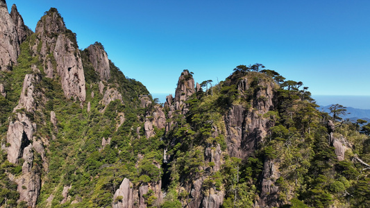 航拍江西旅游三清山花岗岩地貌山峰自然风景4k素材视频