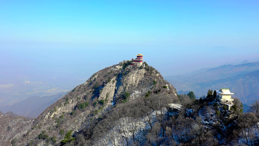 航拍秦岭南五台山视频