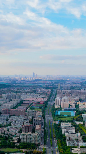 航拍南京城市天际线航拍城市全景南京全景25秒视频