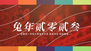 2023兔年图文快闪宣传展示AE模板40秒视频