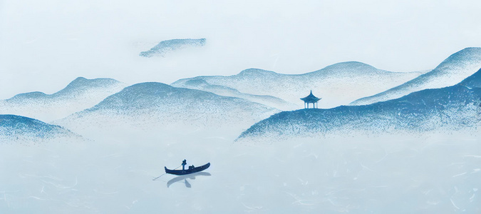 山水中国风背景视频