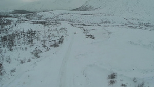 雪路上的单车17秒视频