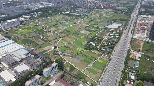 广东东江江边湿地航拍视频