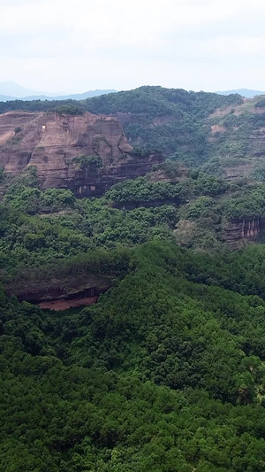 广东韶关丹霞山航拍世界地质公园43秒视频