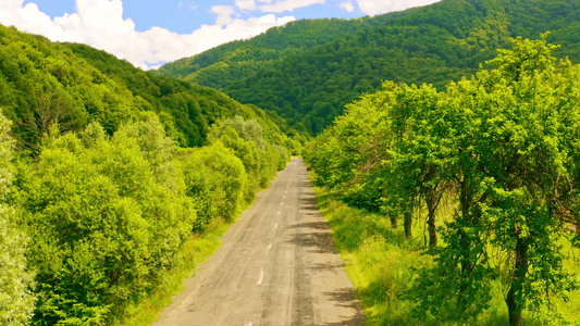 高地公路空中观察视频