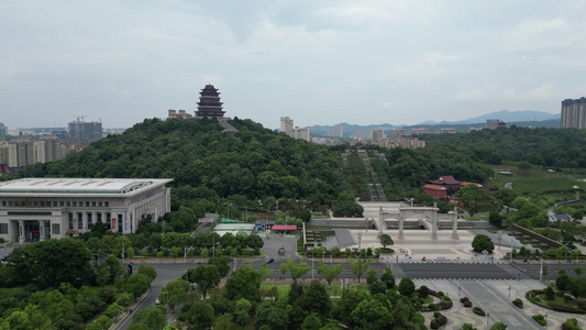 江西九江城市风光旅游景区航拍视频