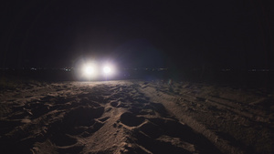 夜间海滩15秒视频